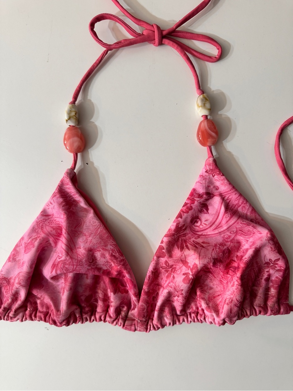 PEPPERMAYO Pink Floral Tie-String Bikini Set with Sarong - Picture 3 of 6